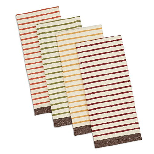 Cotton French Jacquard Dish Towels, 20x28 Set of 3, Decorative Tea Towels for Everyday Kitchen Cooking and Baking